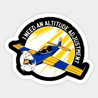 Airplane flying Sticker